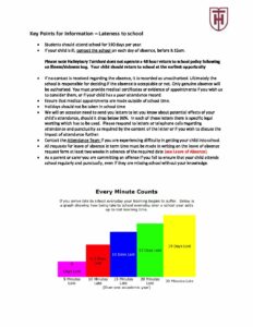 Key Points for Information - Haileybury Turnford