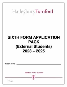 2023-2025 6th form Application_External Students Final - Haileybury ...