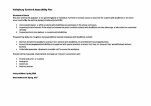 Accessibility Plan - Haileybury Turnford